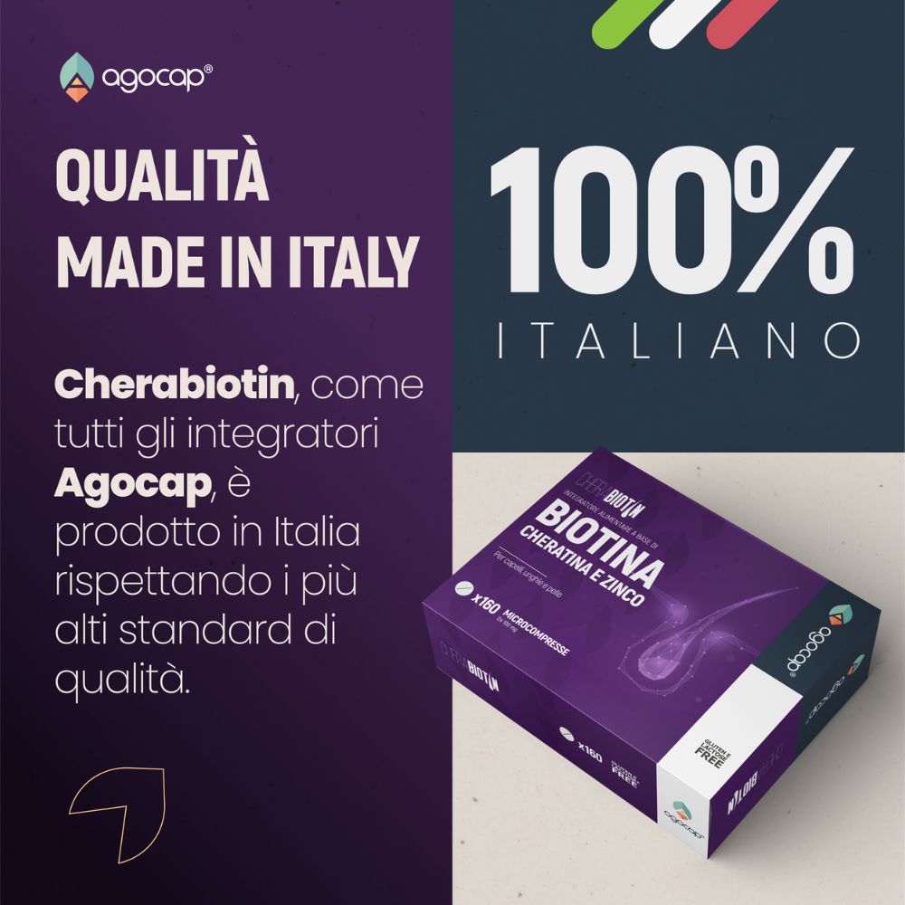 Agocap Cherabiotin biotine kératine cheveux
