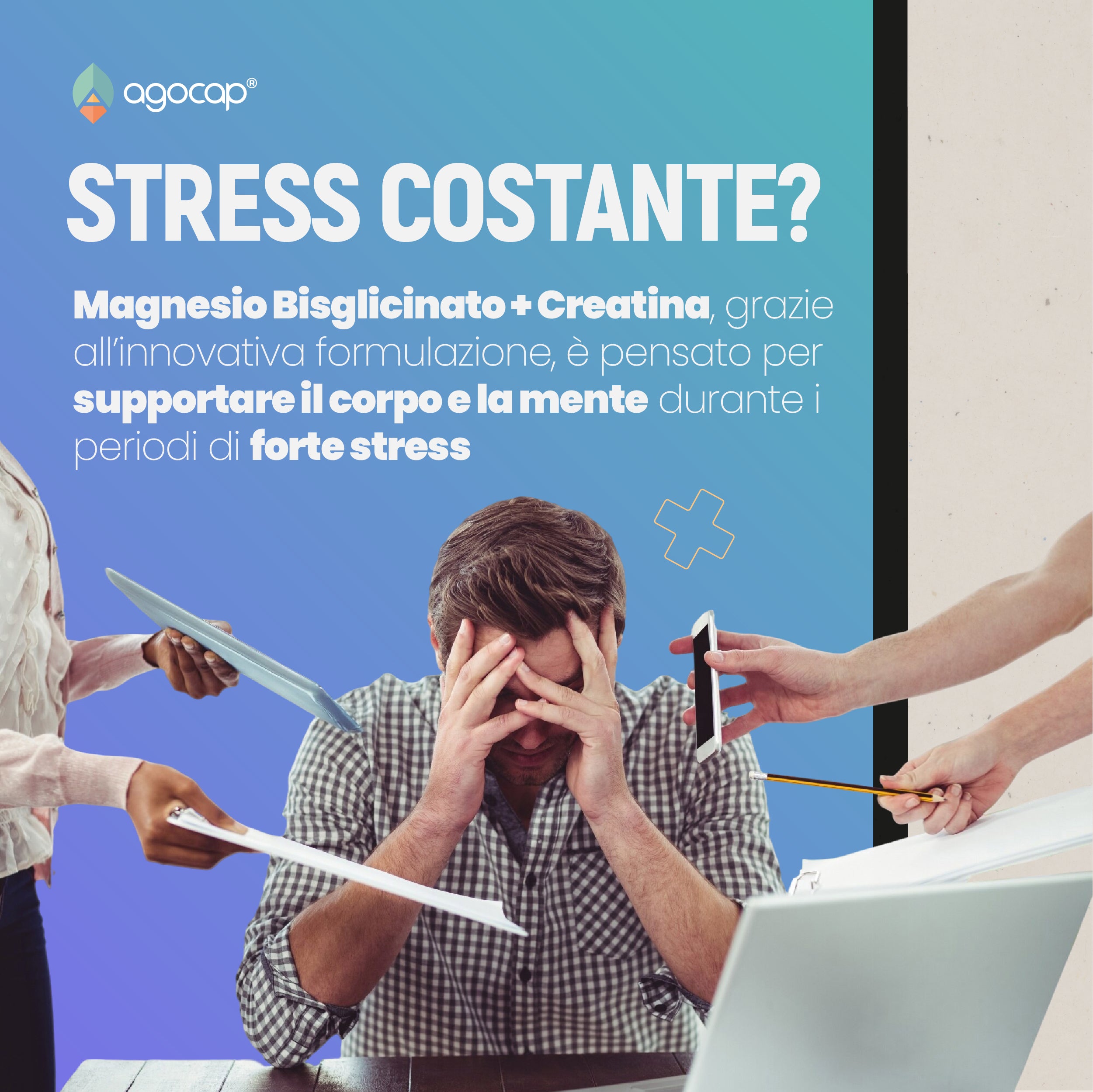 Agocap Stress Stanchezza complément magnésium créatine stress