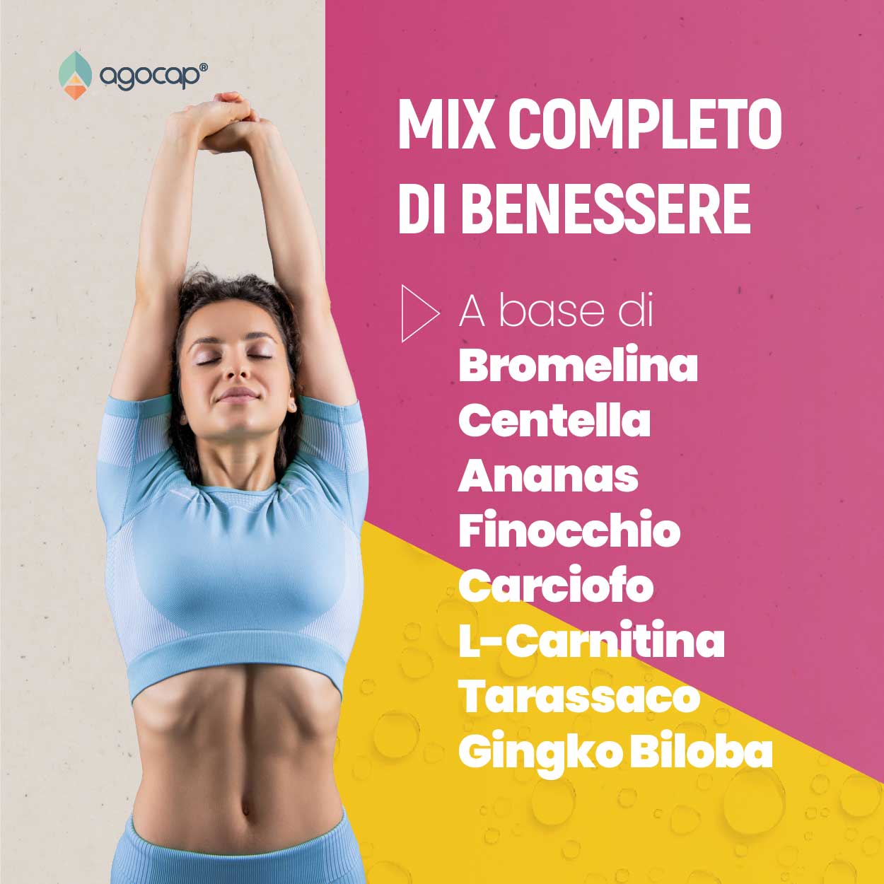 Agocap Detox DrenaFit complément drainant bromélaïne ananas