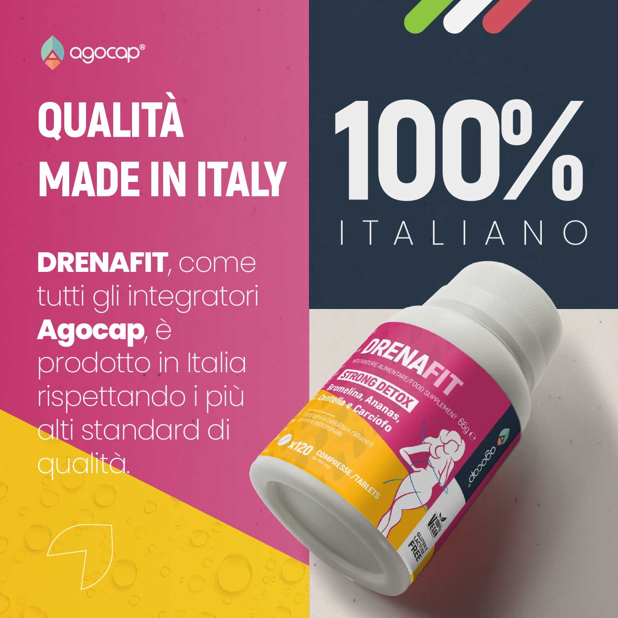 Agocap Detox DrenaFit complément drainant bromélaïne ananas