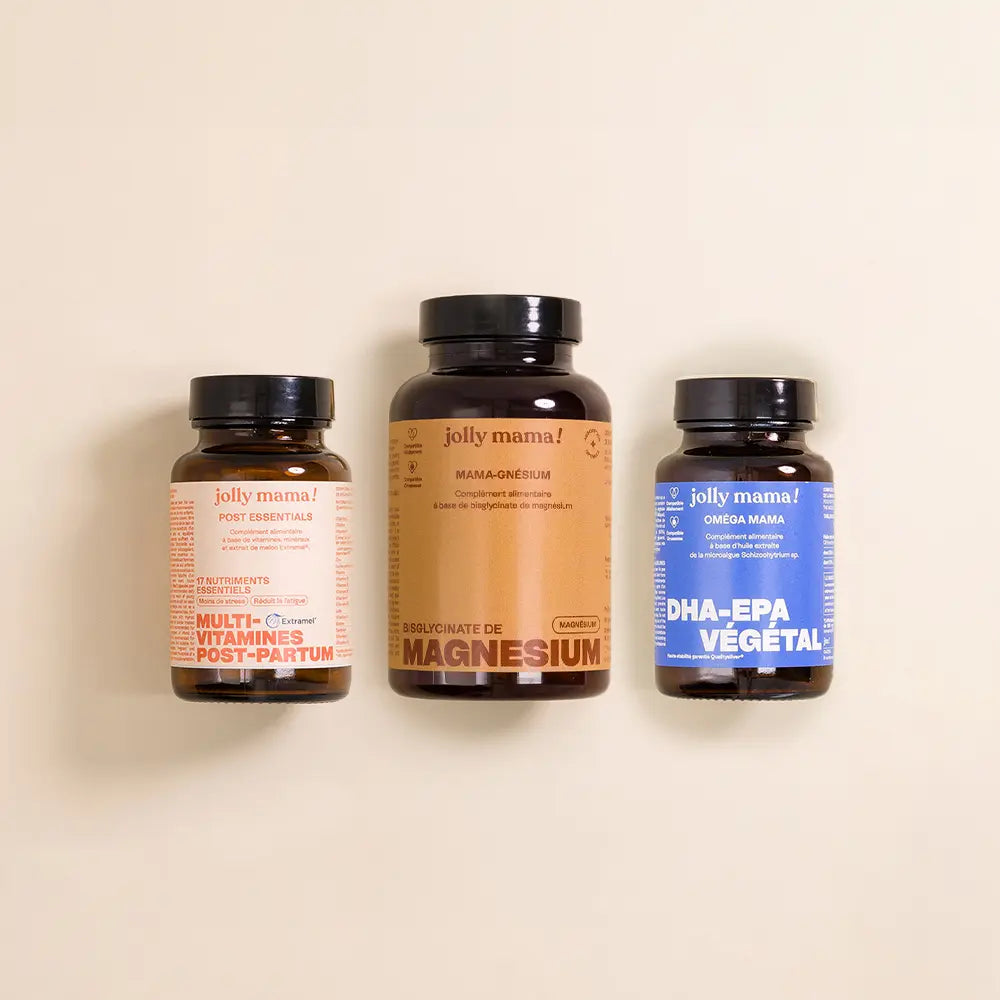 Jolly Mama Pack post-partum multivitamines vegan sans abonnement