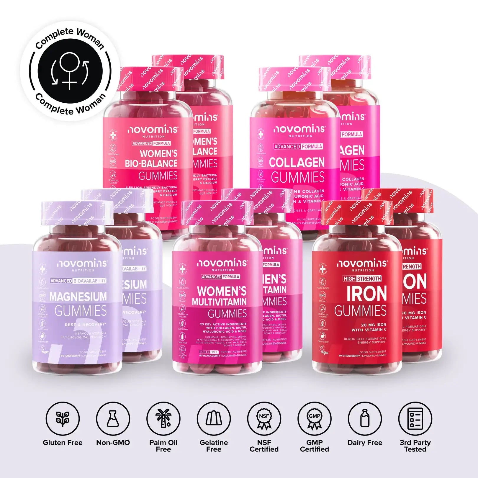 Novomins Coffrets & Packs Coffret Femmes Complet 5 gummies