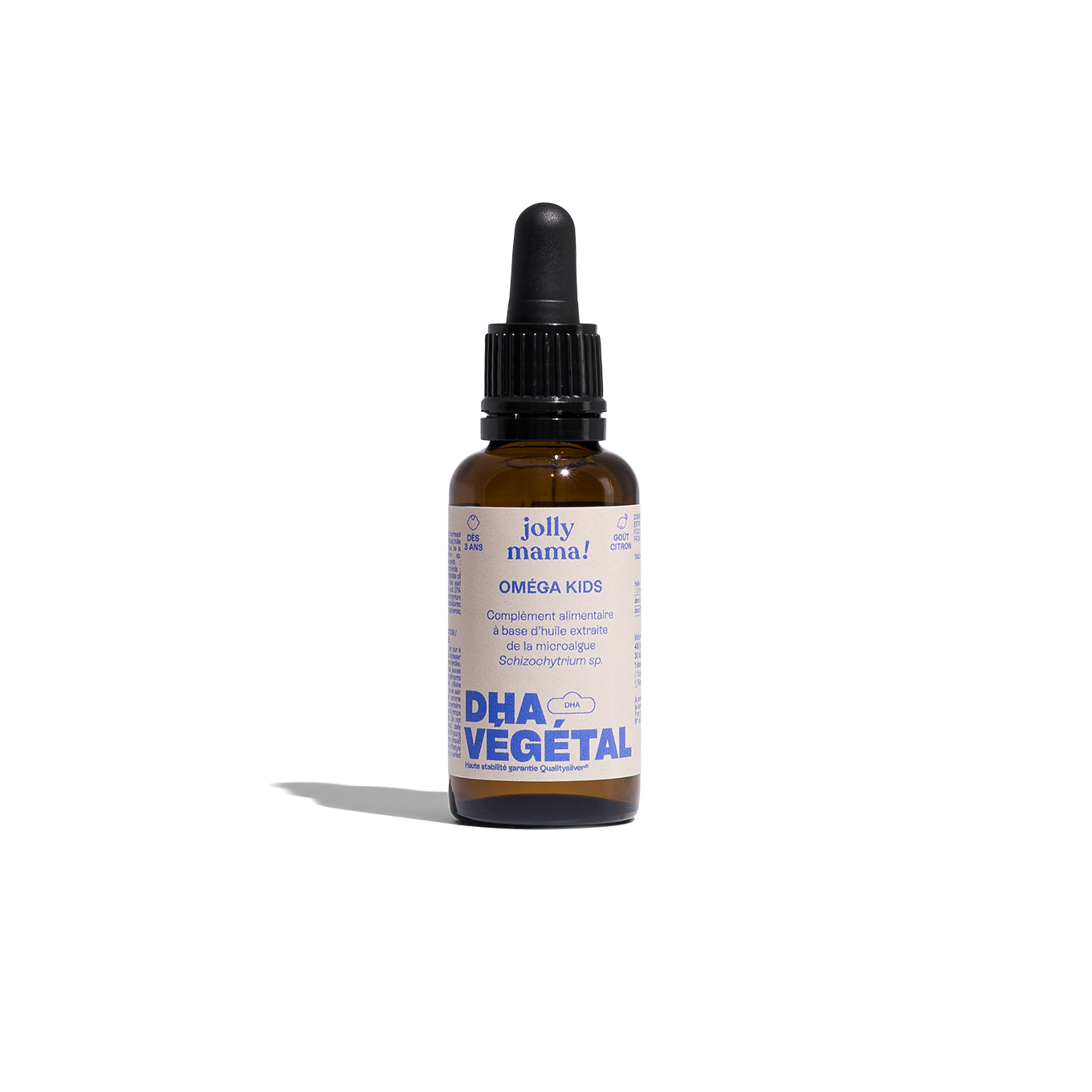 Jolly Mama Omega Kids huile DHA enfant gouttes vegan