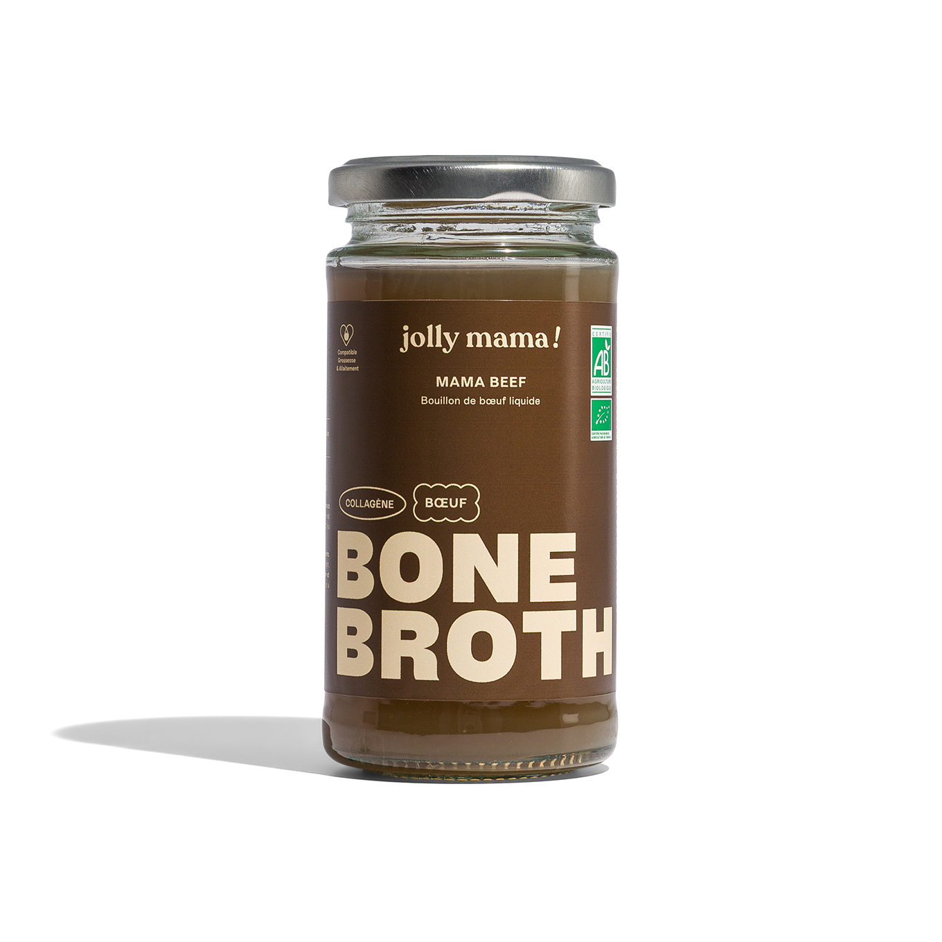Jolly Mama Bouillons Mama beef bone broth 6 bouillons collagène