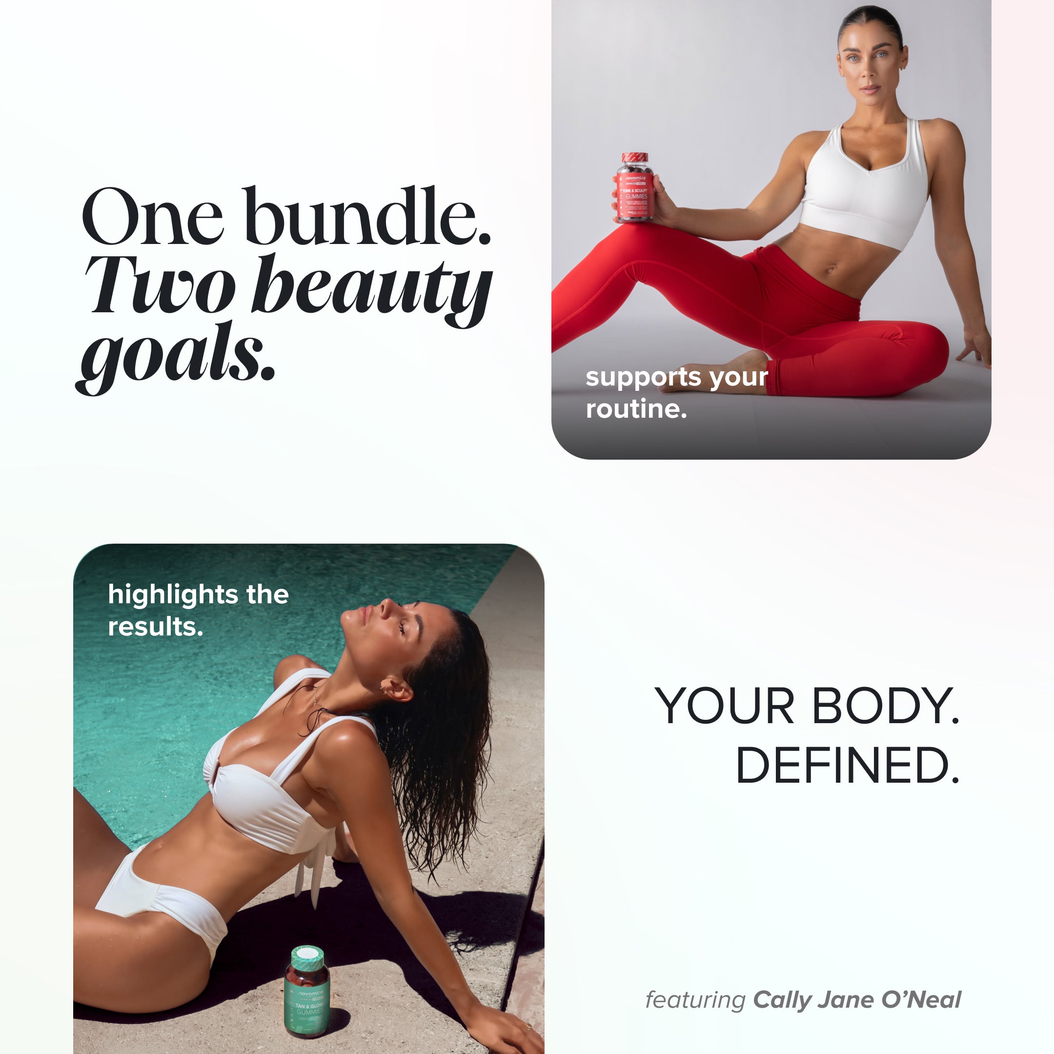 Novomins Tanned & Toned Bundle Gummies Été