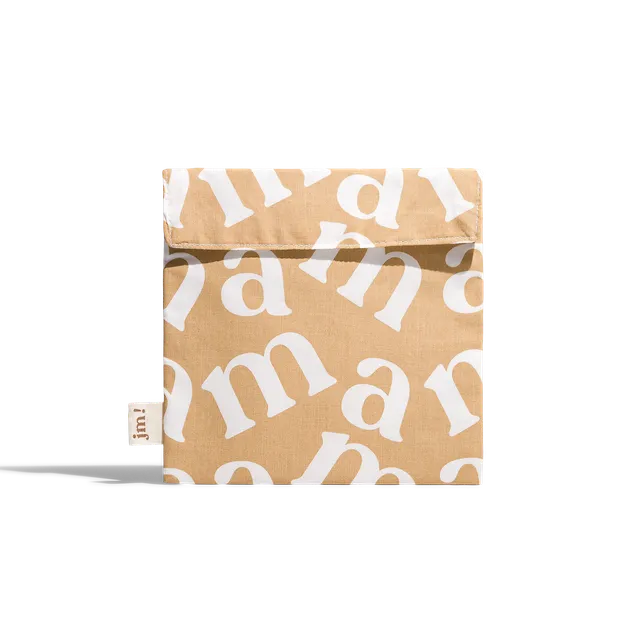 Jolly Mama Pochette à goûter coton snacks réutilisable
