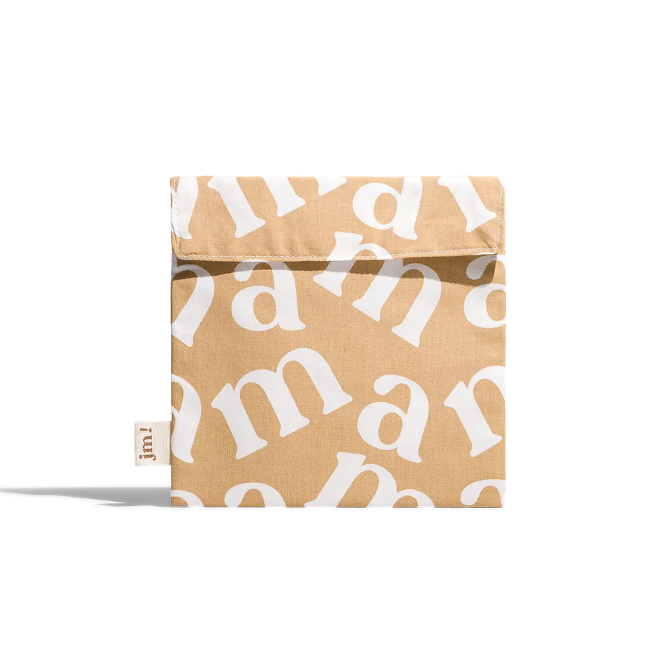Jolly Mama Pochette à goûter coton snacks réutilisable