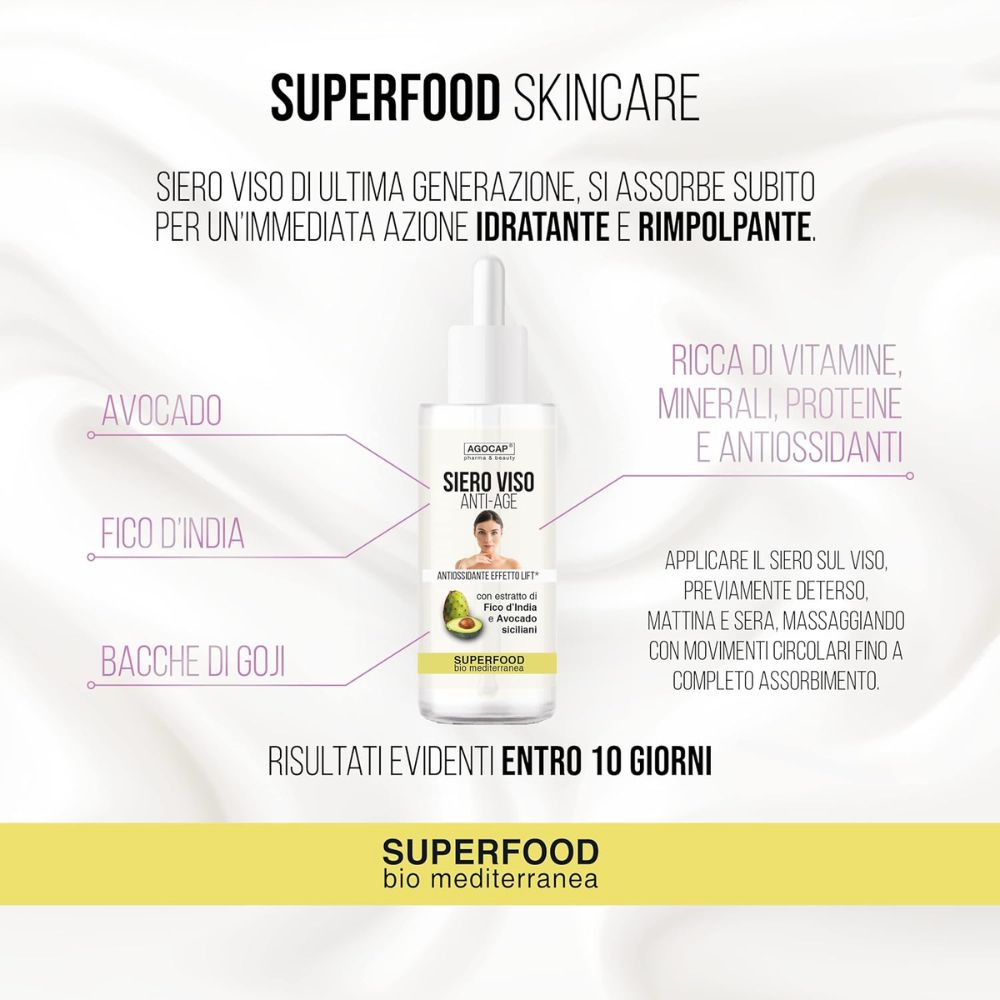 Agocap Skincare Siero Superfood sérum avocat éclat