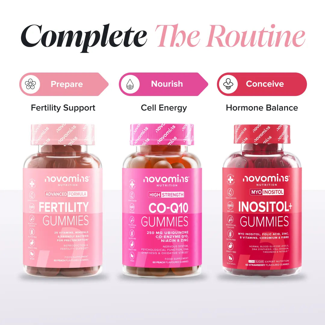 Novomins Fertilité Gummies fertilité femme acide folique
