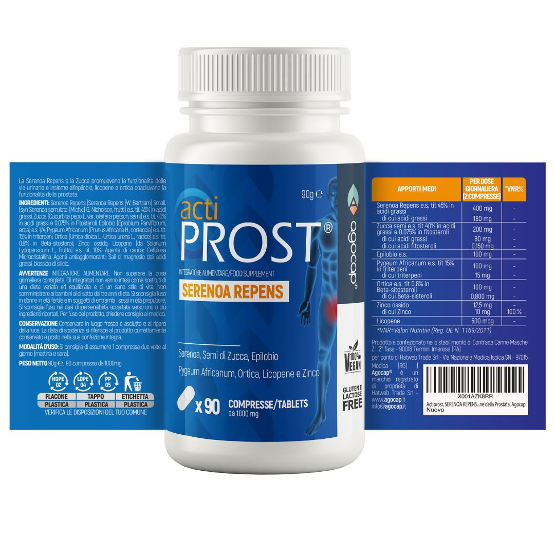 Agocap Benessere Urinario ActiProst complément prostate serenoa