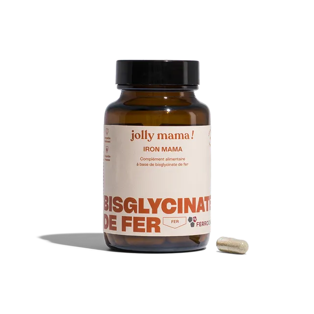 Jolly Mama Iron Mama complément fer bisglycinate 1 gélule 1 mois