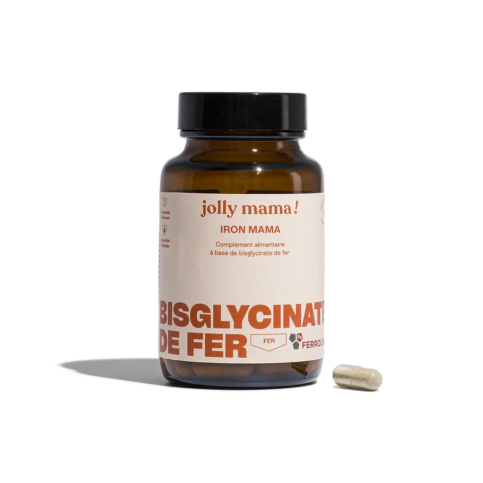 Jolly Mama Iron Mama complément fer bisglycinate 1 gélule 1 mois