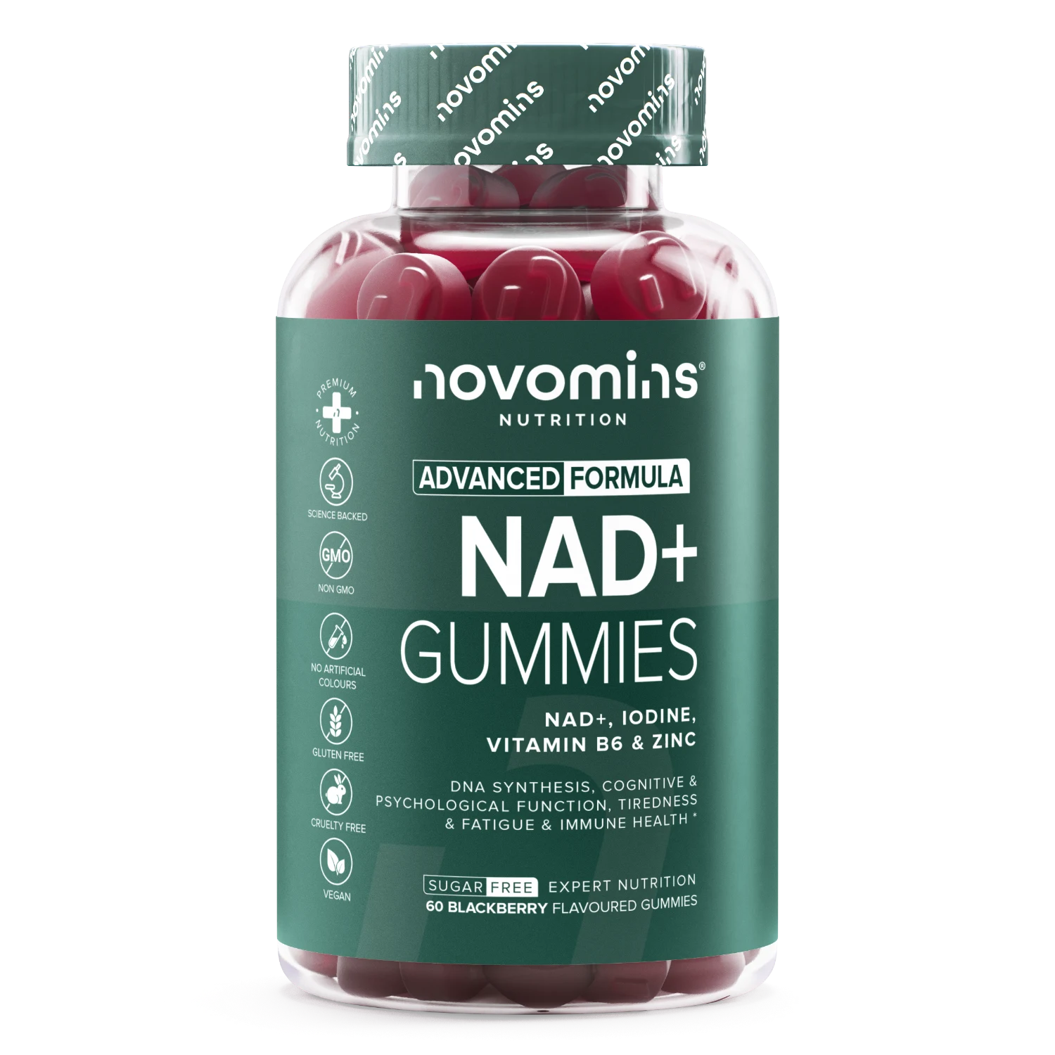 Novomins Énergie Gummies NAD+ gummies énergie mitochondrie