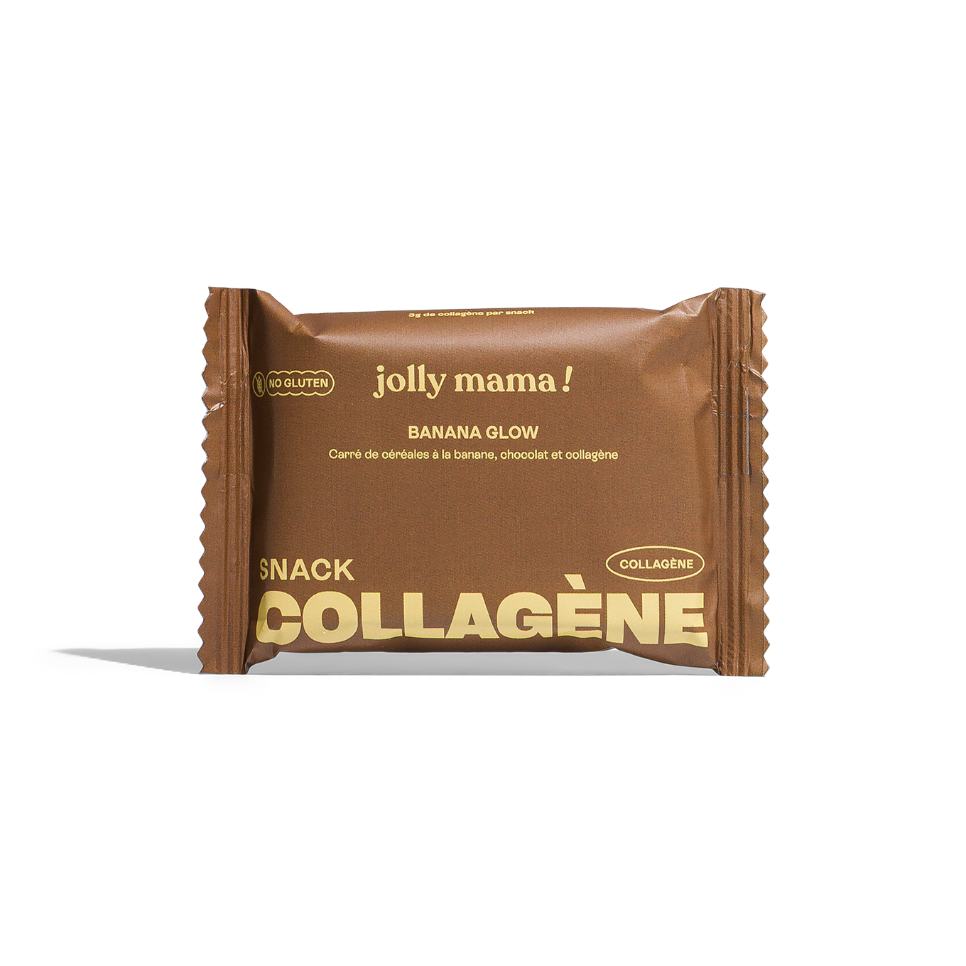 Jolly Mama Banana Glow Barre Banane à l'unité Collagène