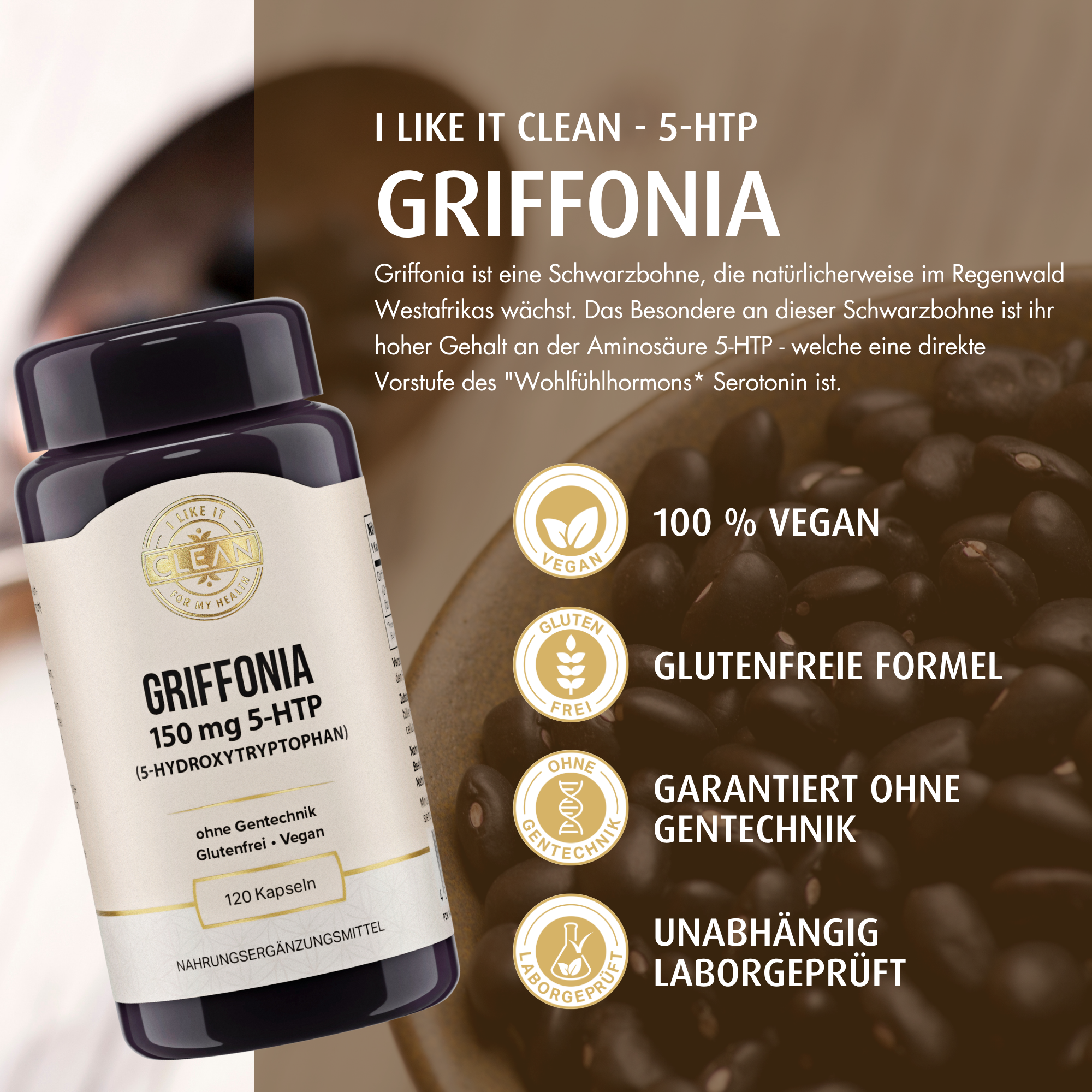 i like it clean Griffonia gélules 120 5-HTP 150 mg