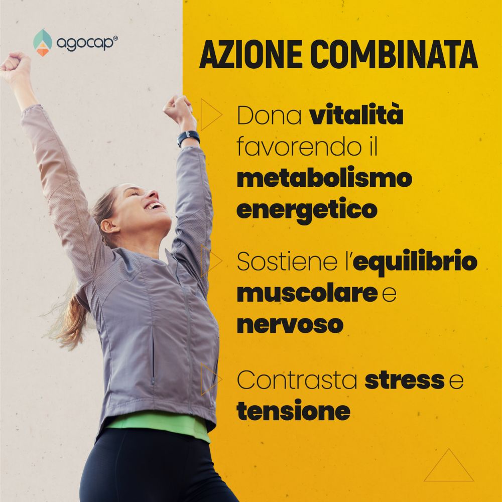 Agocap Stress e Stanchezza Magnesio 5 Fonti magnésium 5 sources