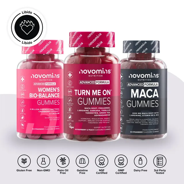 Novomins Pack Libido Femmes gummies équilibre hormonal