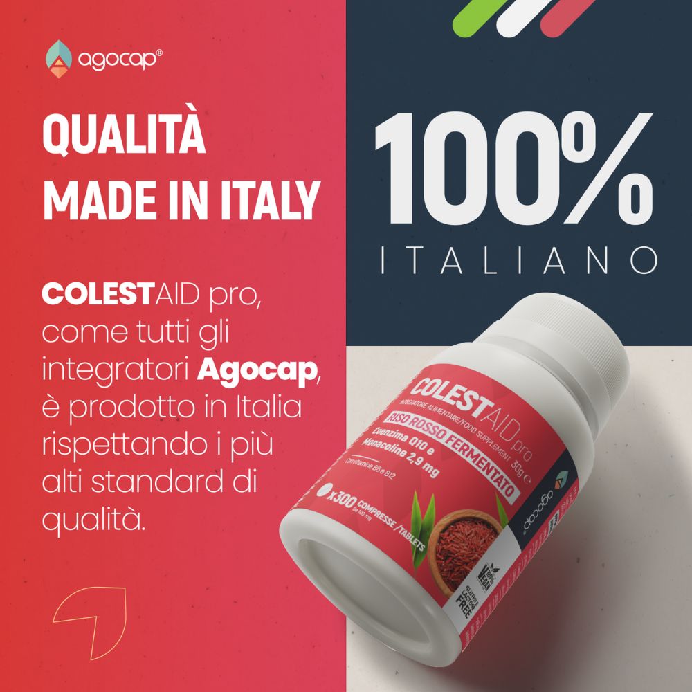 Agocap Colestaid PRO riz rouge complément 300 gélules cholestérol
