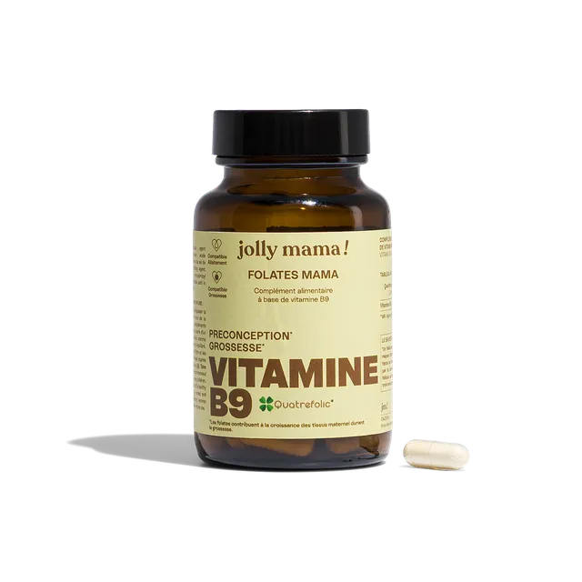 Jolly Mama Folates Mama Vitamine B9 1 Mois 400 µg Grossesse