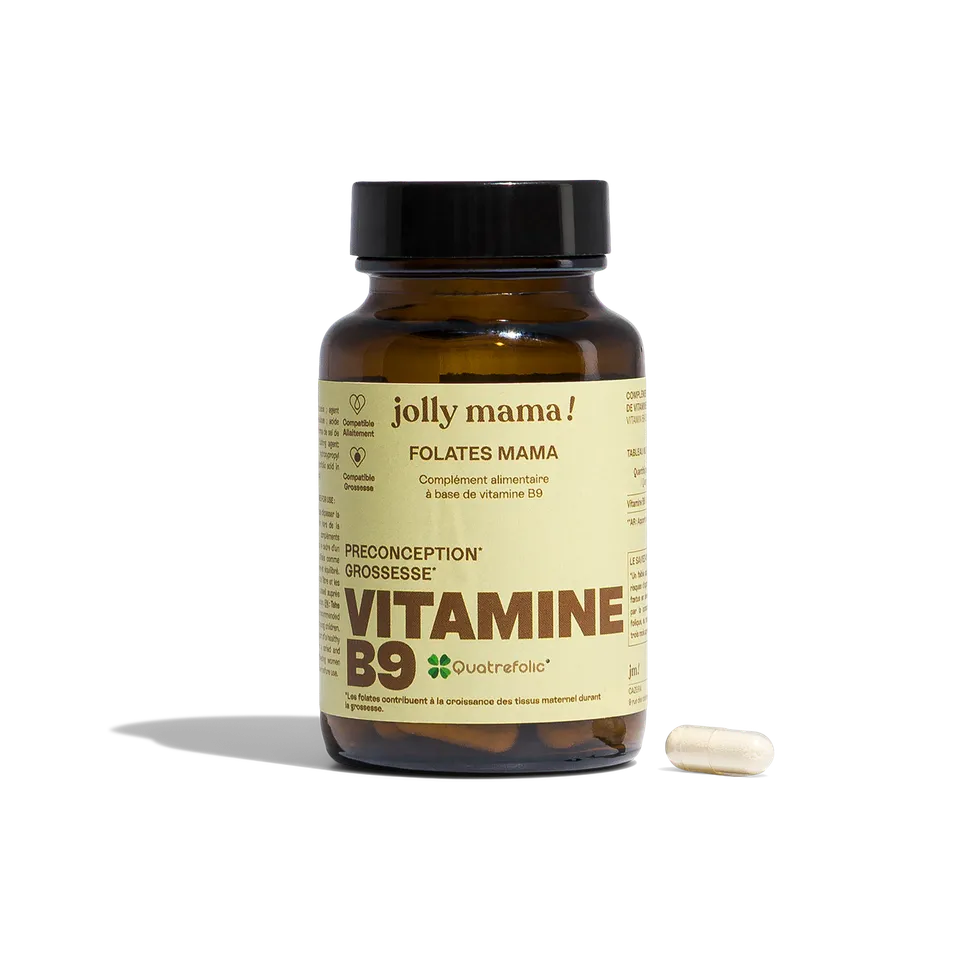 Jolly Mama Folates Mama Vitamine B9 1 Mois 400 µg Grossesse