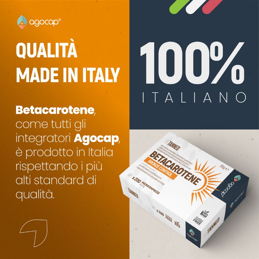 Agocap Vitamine Betacarotene complément bronzage mélanine
