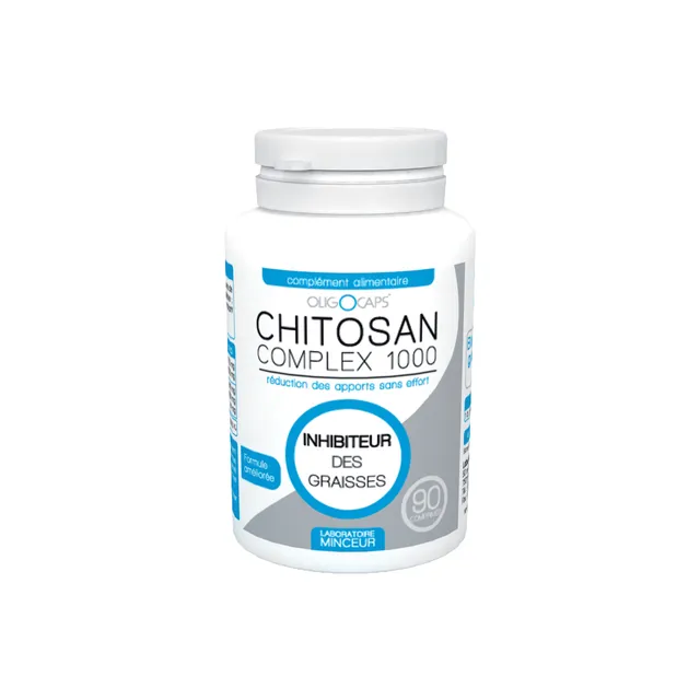 Dergam Chitosan complément fibres 60 gélules poids
