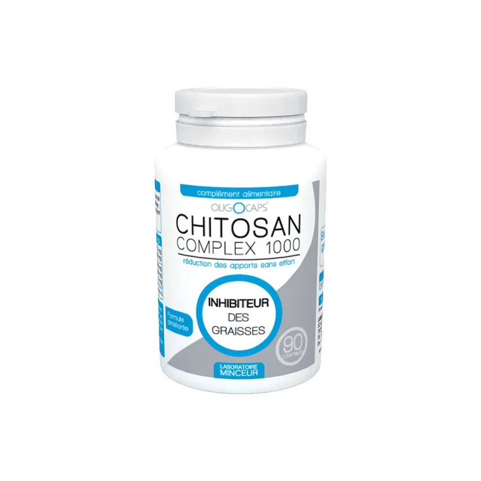 Dergam Chitosan complément fibres 60 gélules poids