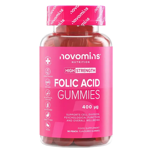 Novomins Fertilité Gummies Acide Folique 400 mcg