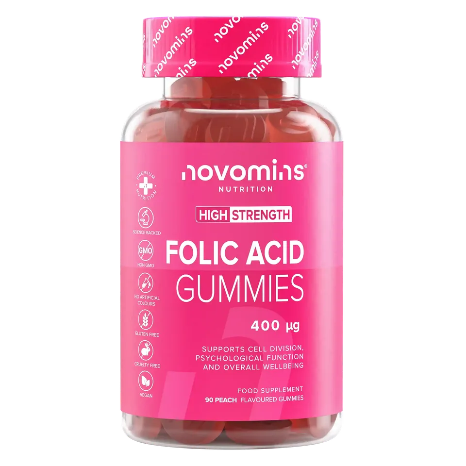 Novomins Fertilité Gummies Acide Folique 400 mcg