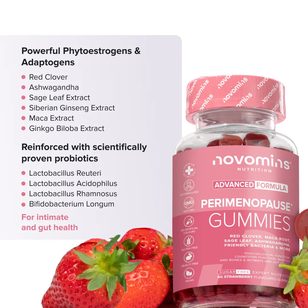 Novomins Périménopause Gummies Femme Sans Sucre