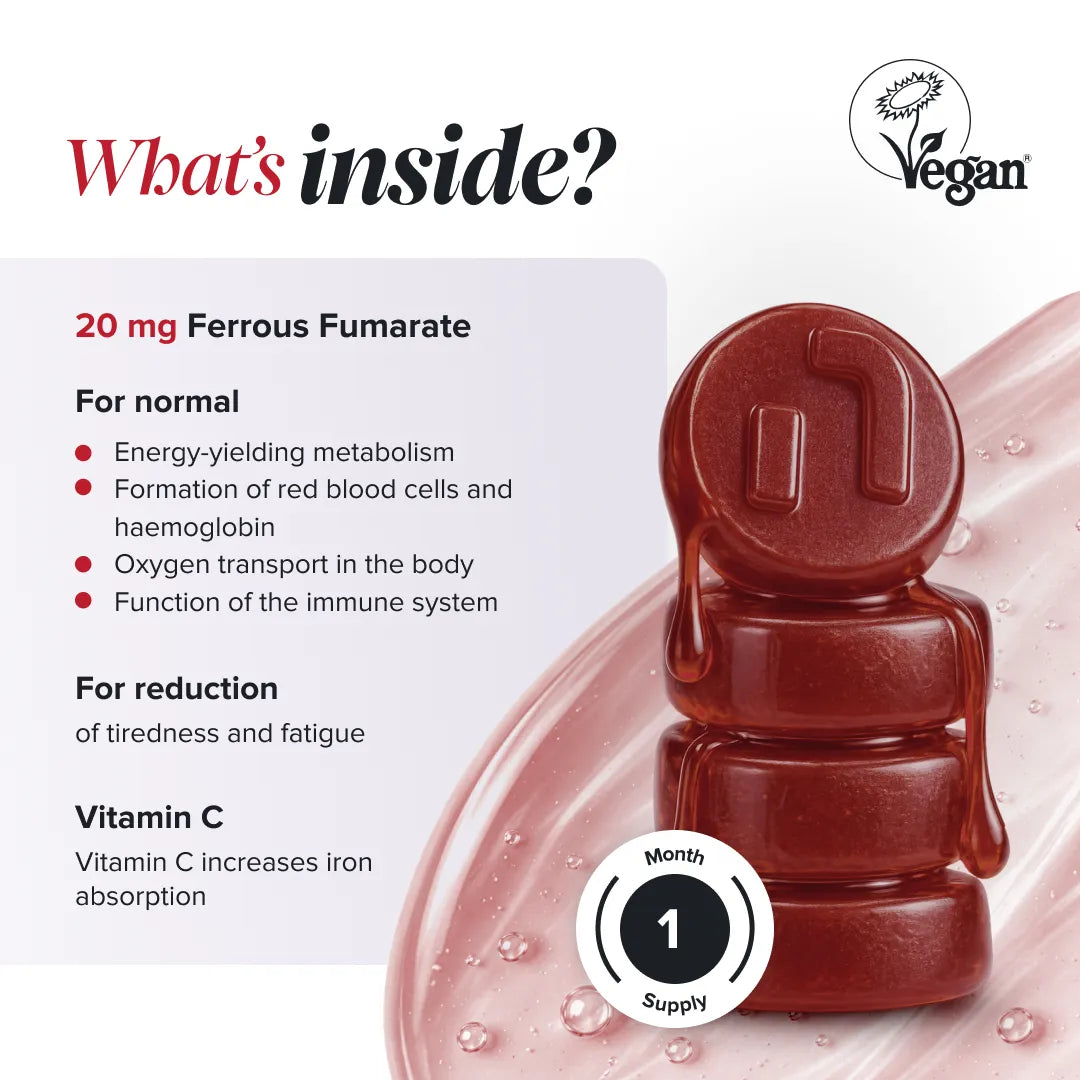Novomins Immunité Gummies Fer vitamine C fatigue
