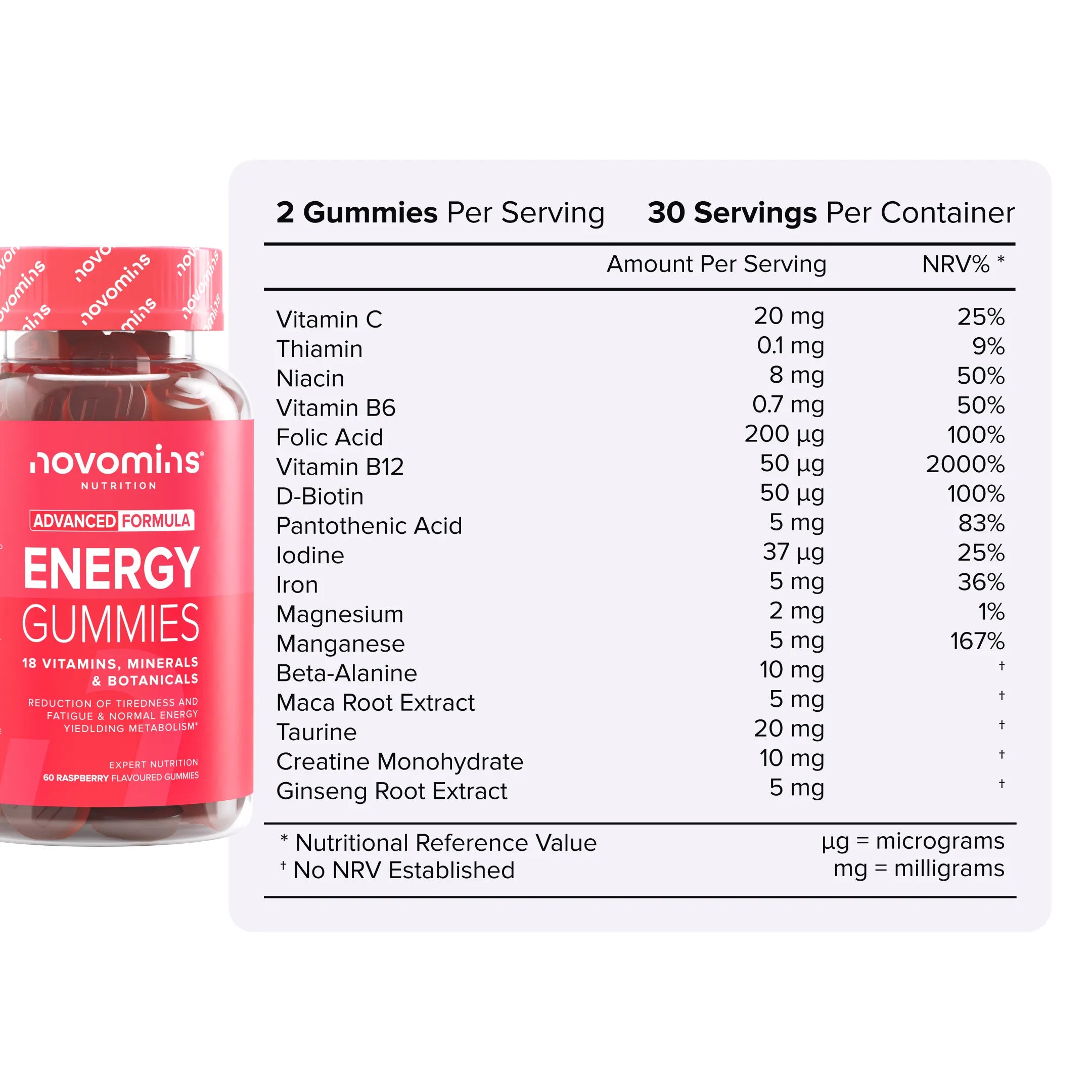 Novomins Énergie & Humeur Femmes coffret 4 gummies énergie