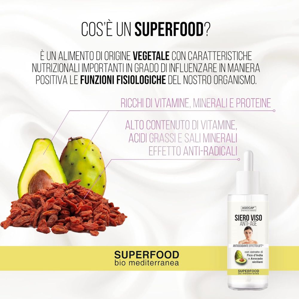 Agocap Skincare Siero Superfood sérum avocat éclat