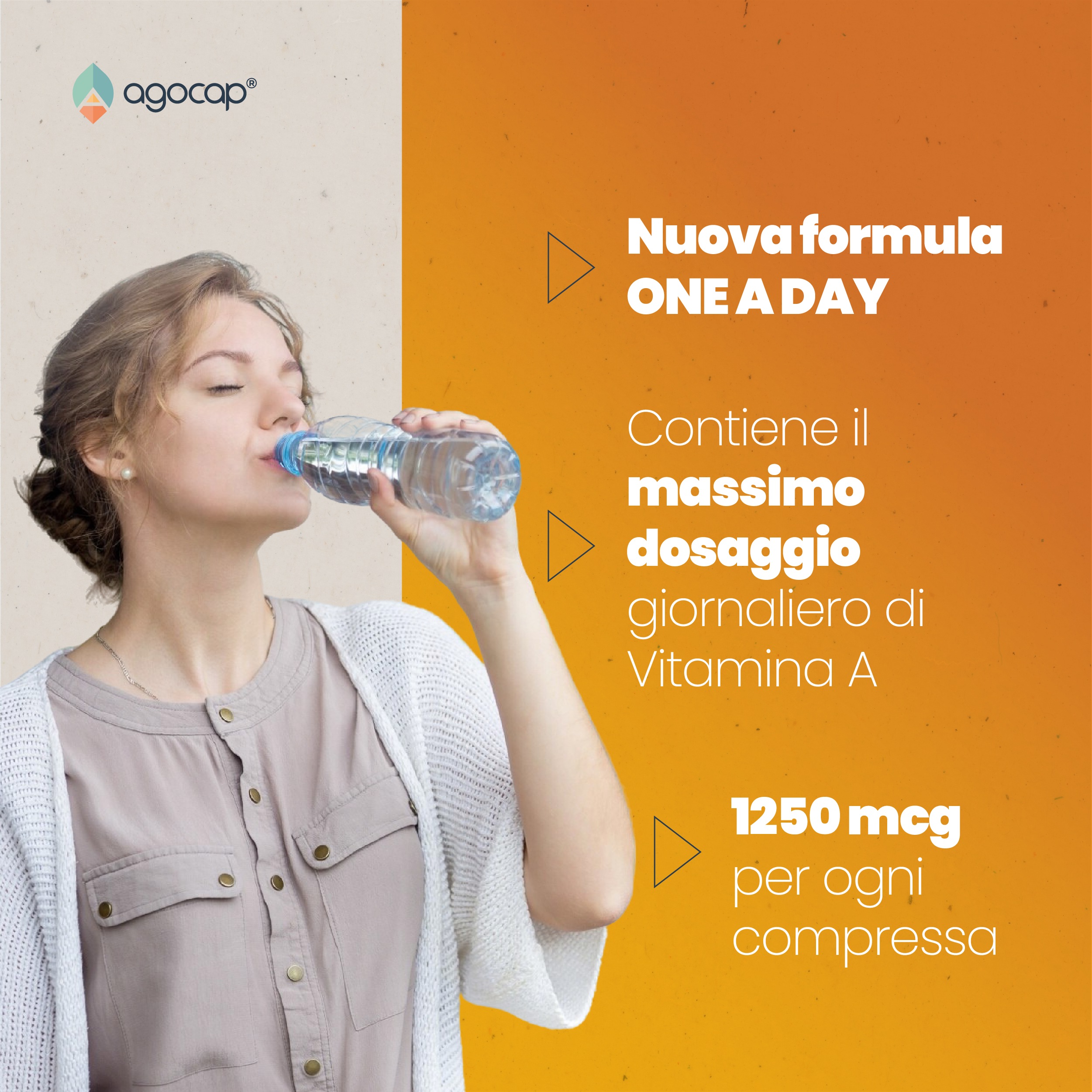 Agocap Vitamine e Minerali Vitamine A 1200 mcg comprimés 360