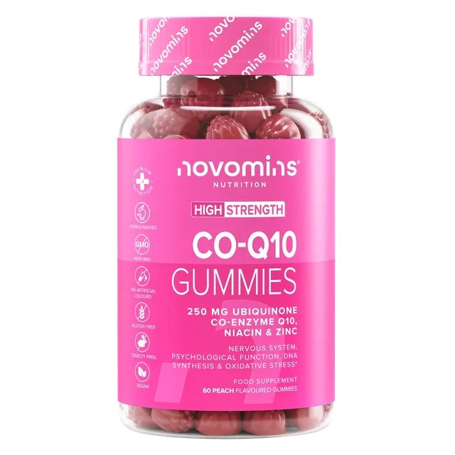 Novomins Gummies Co-Q10 Cœur Ubiquinone Zinc