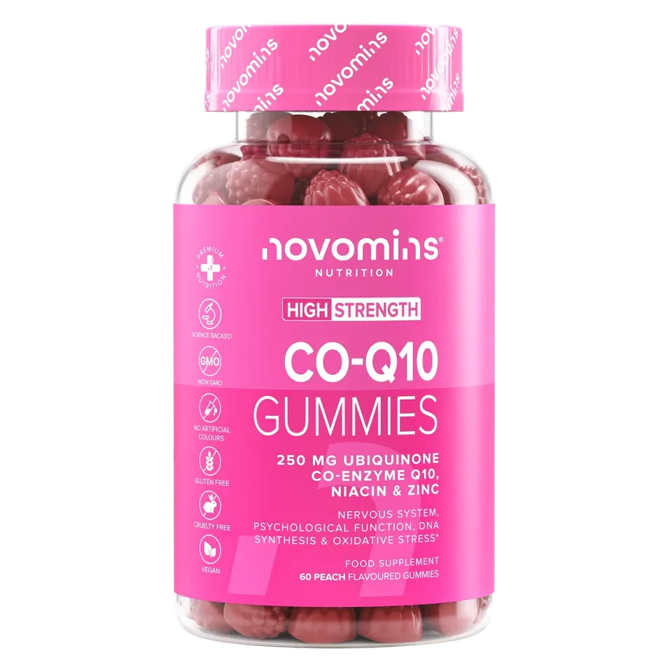Novomins Gummies Co-Q10 Cœur Ubiquinone Zinc
