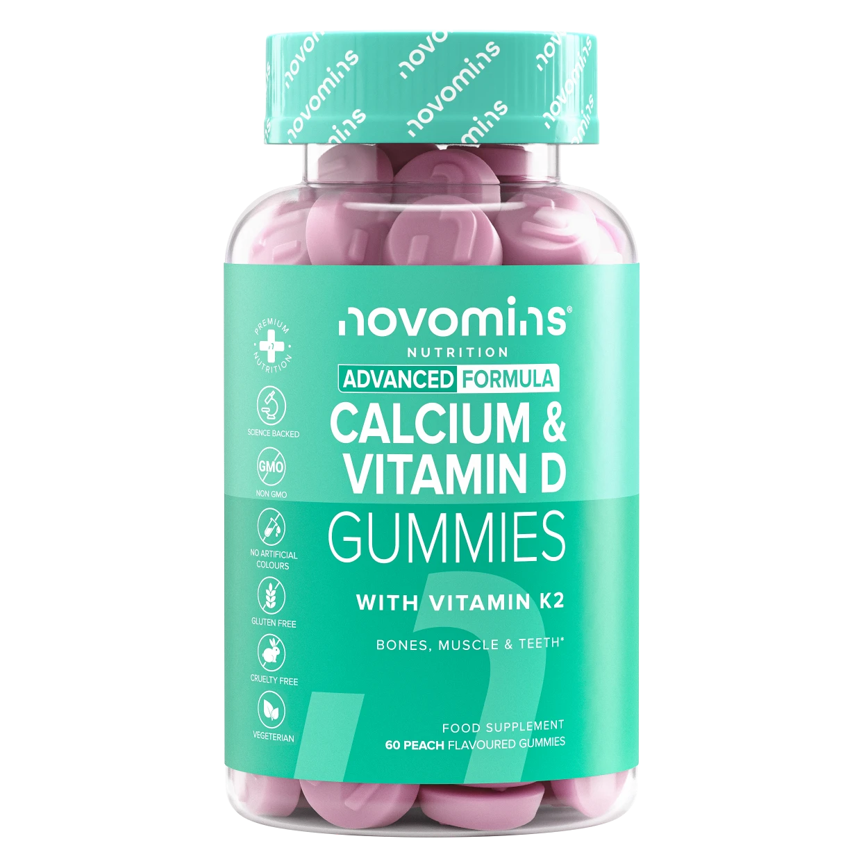 Novomins Os Gummies Calcium Vitamine D & K2 os dents