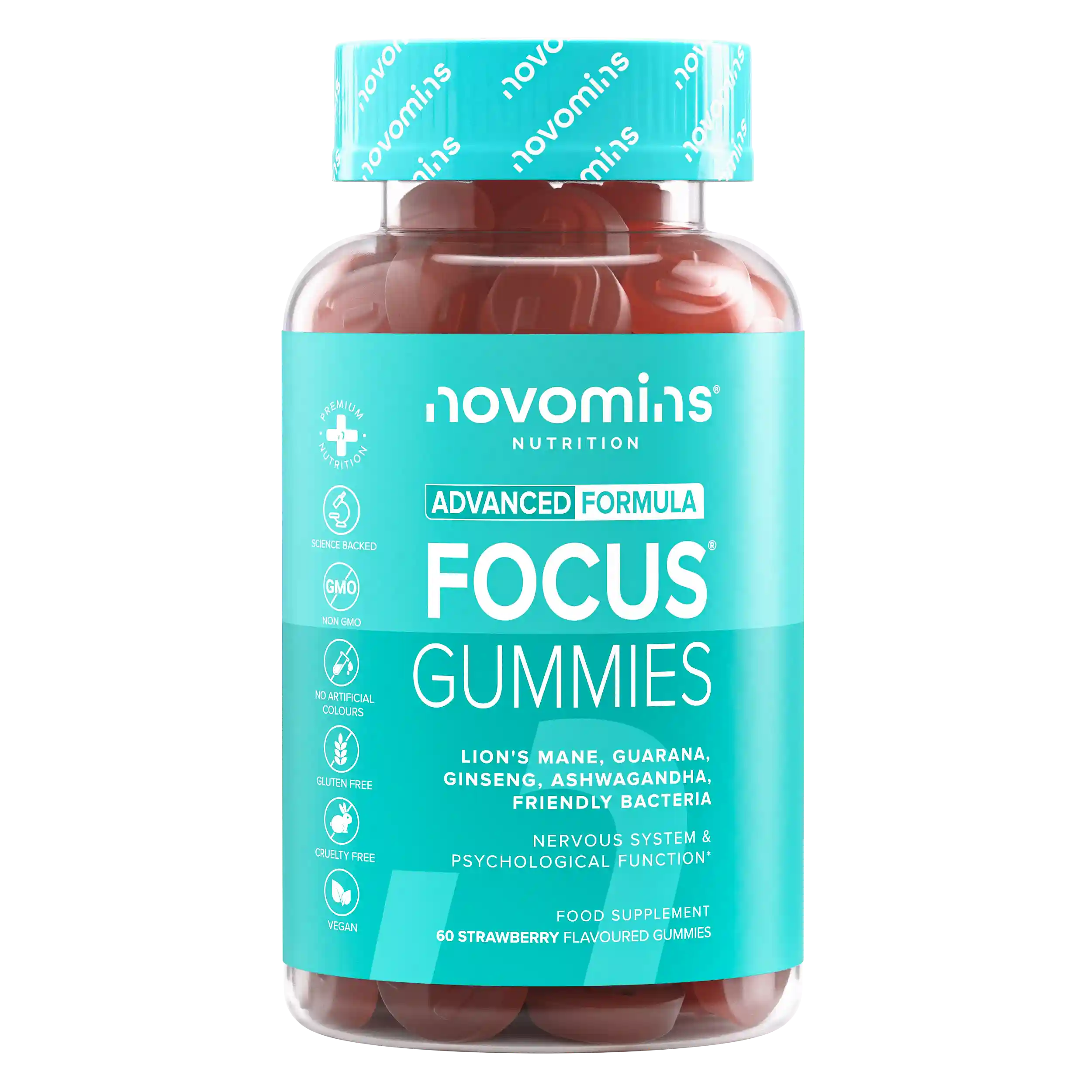 Novomins Gummies Concentration Focus Vitamine B12