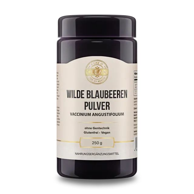 i like it clean Wilde Blaubeere poudre 250 g vegan