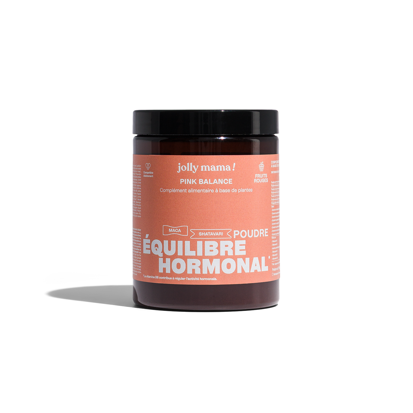 Jolly Mama Pink Balance poudre fertilité maca fruits rouges 15 jours