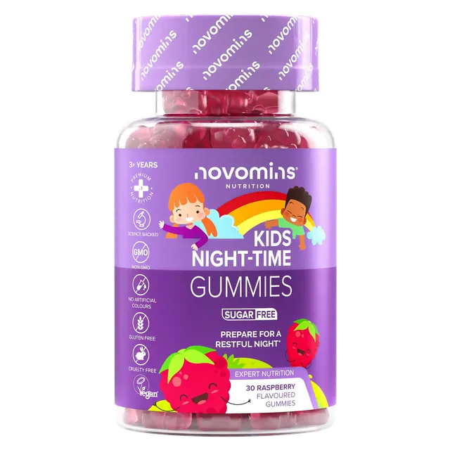 Novomins Nuit Gummies Nuit Enfants mélisse camomille