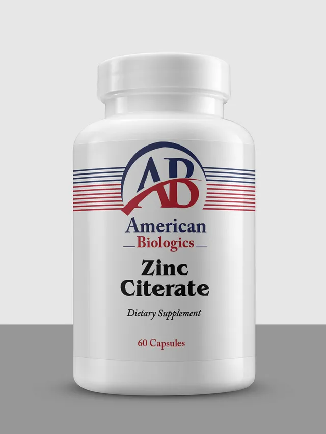 American Biologics Zinc Citrate gélules zinc 50mg 120