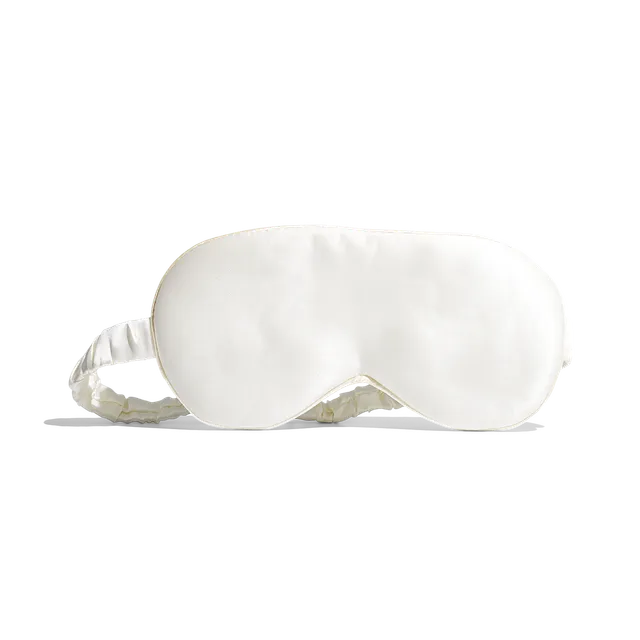Jolly Mama Masque en soie accessoire sommeil ivoire