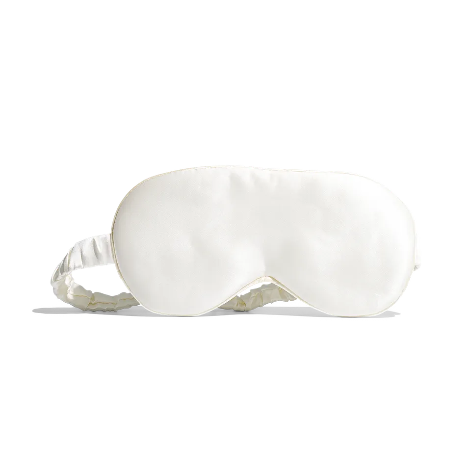 Jolly Mama Masque en soie accessoire sommeil ivoire