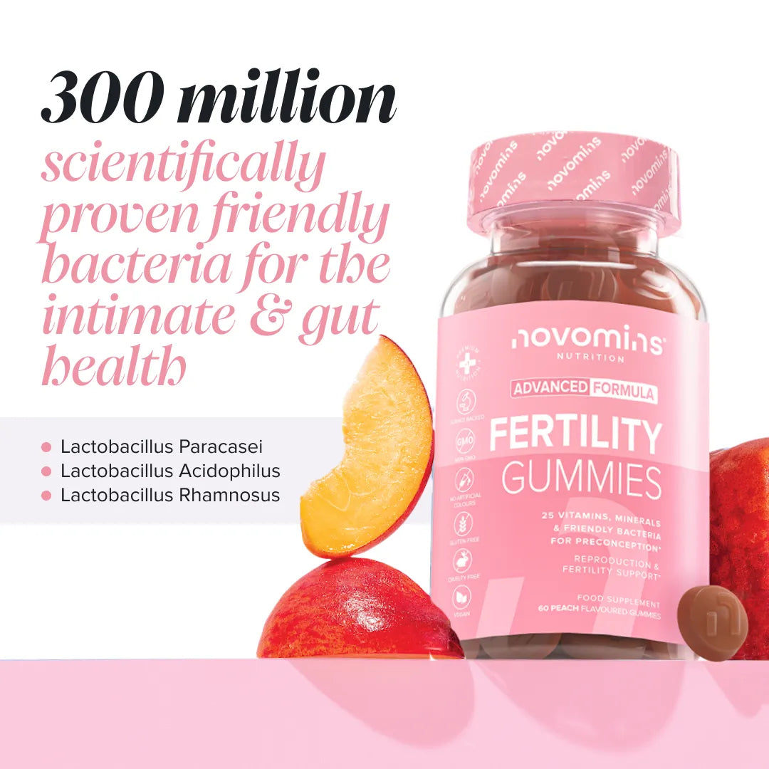 Novomins Fertilité Gummies fertilité femme acide folique
