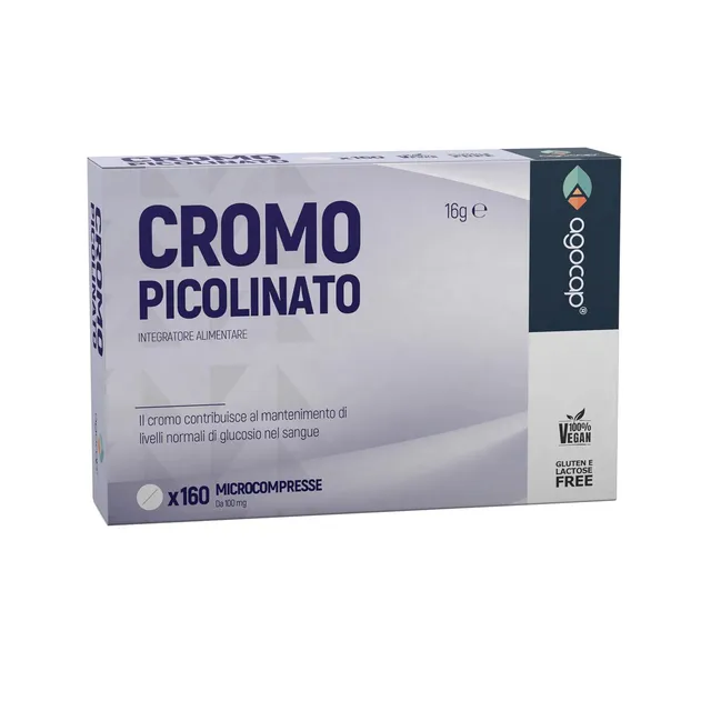 Agocap Vitamine e Minerali Chrome Picolinate gélules glycémie