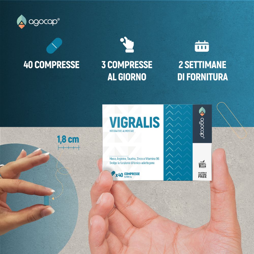 Agocap Vigralis complément énergie homme maca