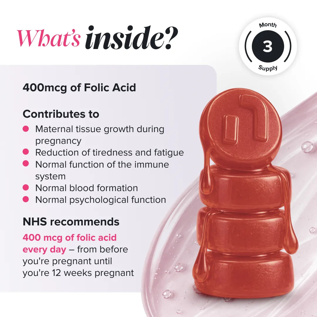 Novomins Fertilité Gummies Acide Folique 400 mcg