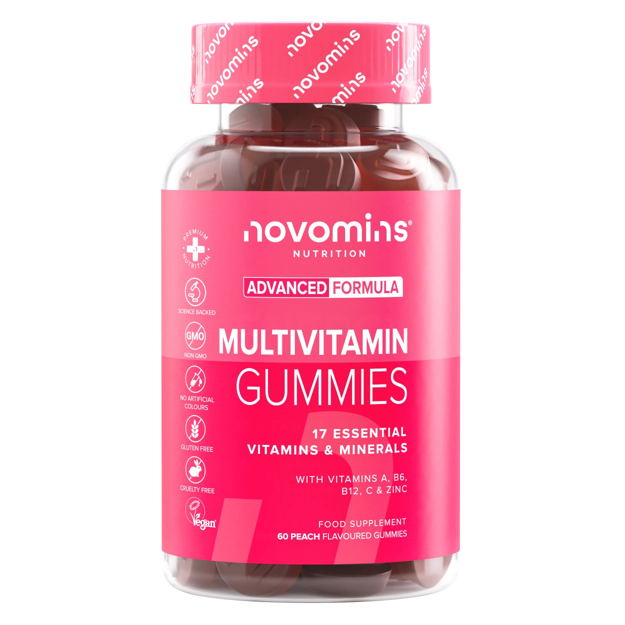 Novomins Multivitamines Gummies 17 Vitamines Énergie