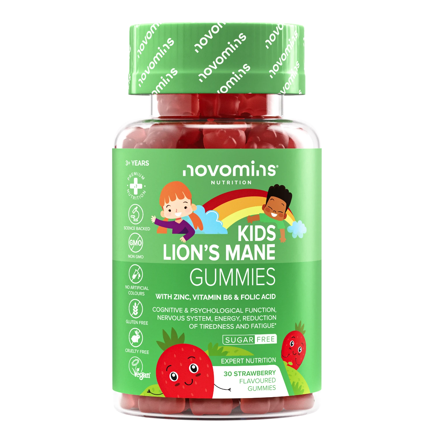 Novomins Lion Gummies Crinière Lion Enfants Mémoire